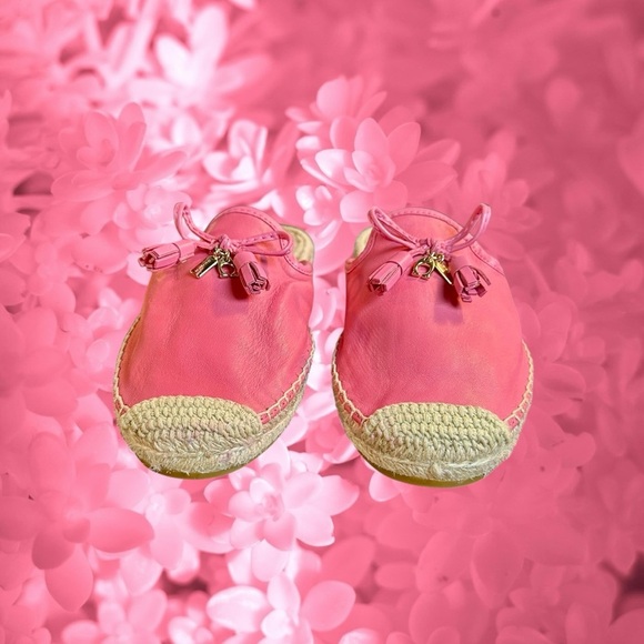 NWOT Coach 'Cassidy' Leather Slip-On Espadrille Mules in "Pink Ruby" Size 5 - Picture 9 of 15